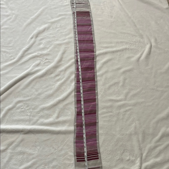 Dior Striped Pink and Gray Scarf - Picture 4 of 5